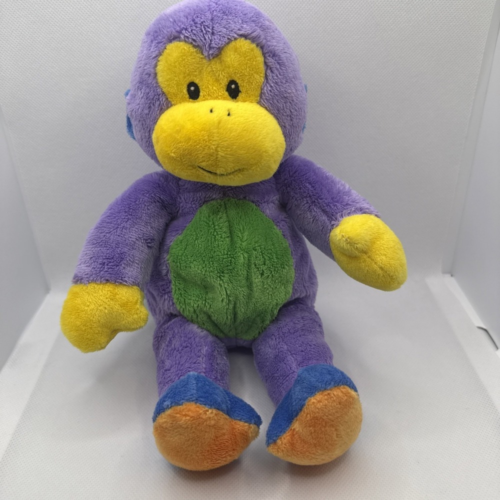 Baby Gund Tutti Frutti 58323 10" Multicolor Colorblock Y2K Monkey Plush Stuffed